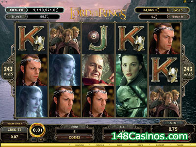 The Lord of the Rings - Fellowship of the Ring Slot