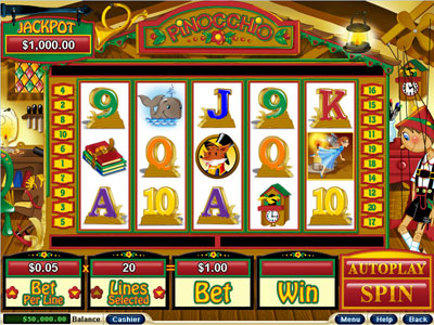 Pinocchio Video Slot
