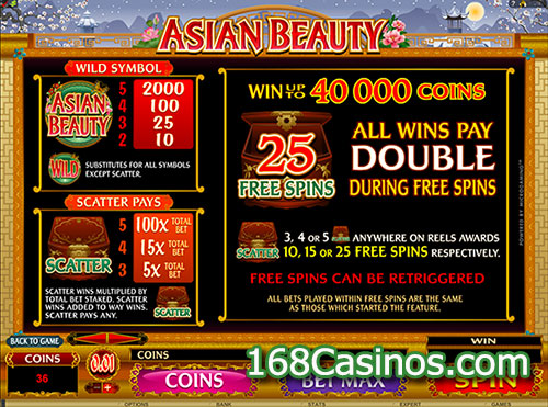 Asian Beauty Slot Bonus