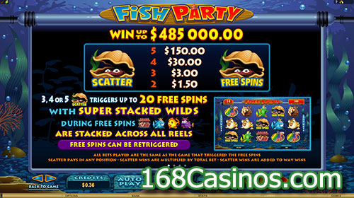 Fish Party Slot Bonus and Free Spins