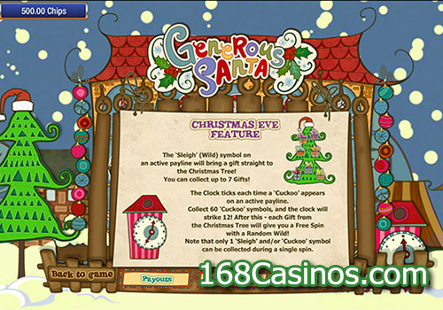 Generous Santa Slot Feature Game