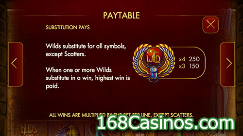 Gods of Giza Slot Wild Bonus