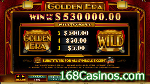 Golden Era Slot Wild Symbol