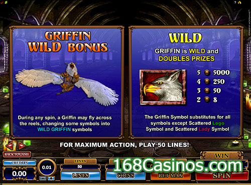 Great Griffin Slot Wild Bonus