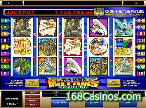 Major Millions 5 Reel Slot