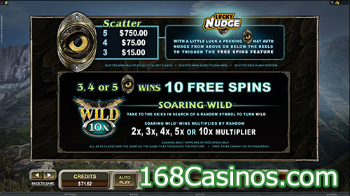 Untamed Crowned Eagle Slot Free Spins Bonus