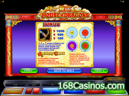 House of Dragons Video Slot Bonus