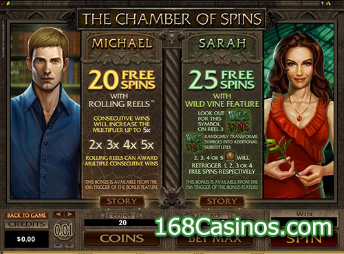 Immortal Romance Video Slot Free Spins