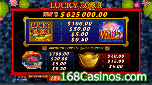 Lucky Koi Video Slot Bonus Games