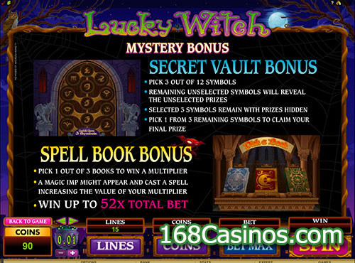 Lucky Witch Video Slot - Mystery Bonus