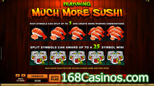 So Much Sushi Slot Featuring