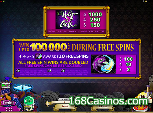 Hot Ink Video Slot Free Spins