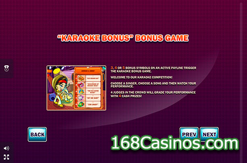 Karaoke Star Slot Bonus Game