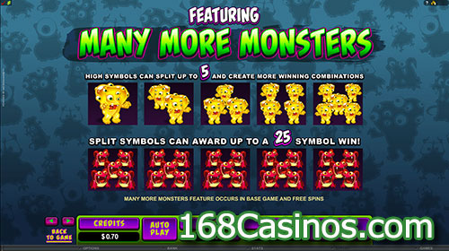 So Many Monsters Slot Featuring