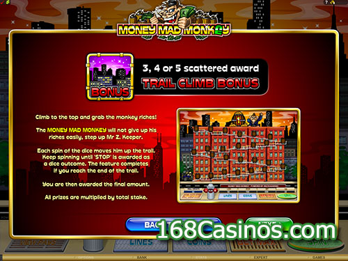 Money Mad Monkey Video Slot Paytable