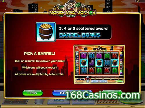 Money Mad Monkey Online Slot Bonus Game