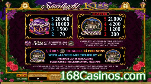 Starlight Kiss Slot Bonus Feature