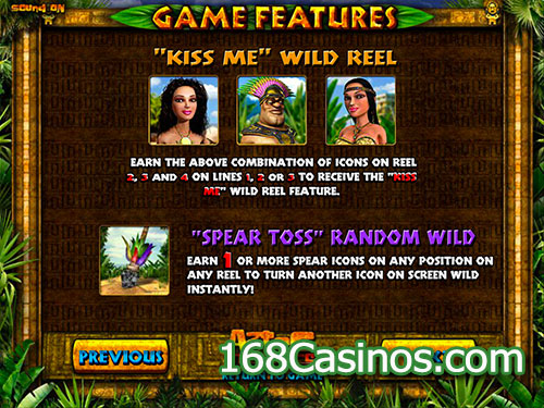 Aztec Treasures Online Slot - Game Features