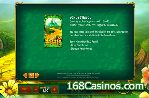 Magic Of Oz Video Slot Bonus