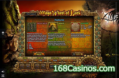 Maya Wheel of Luck Slot Bonus