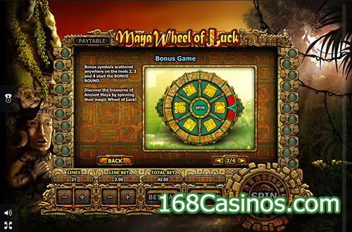 Maya Wheel of Luck Video Slot Bonus