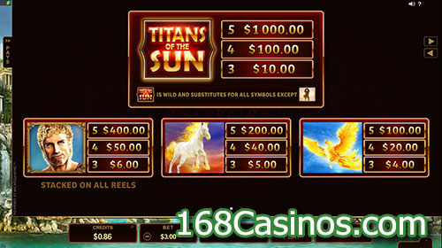 Titans of the Sun - Hyperion Slot - Bonus Games